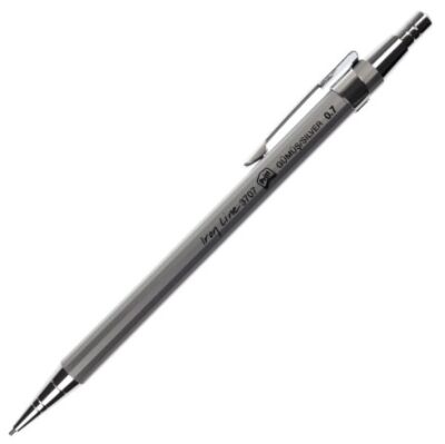 Pritt 3707 Iron Line Metal Gövde Mekanik Kurşun Kalem Silver 0.7 mm - 1