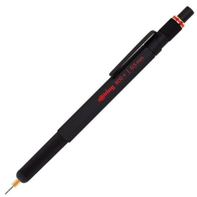 Rotring 800+ Mekanik Kurşun İki Fonksiyonlu Kalem, Siyah 0.5 mm - 1