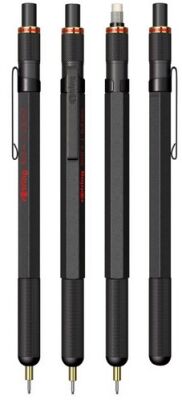 Rotring 800+ Mekanik Kurşun İki Fonksiyonlu Kalem, Siyah 0.5 mm - 2