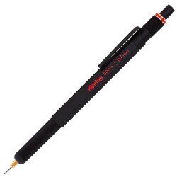 Rotring 800+ Mekanik Kurşun İki Fonksiyonlu Kalem, Siyah 0.7 mm