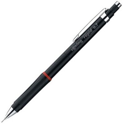 Rotring Rapid Mekanik Kurşun Kalem, Siyah 0.7 mm - 1