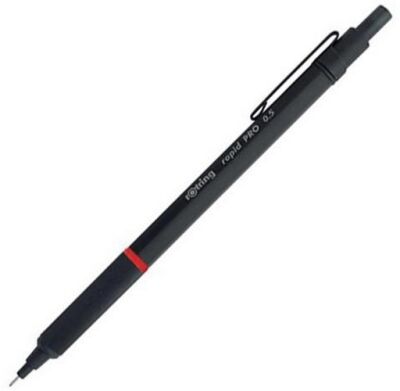 Rotring Rapid Pro Mekanik Kurşun Kalem, Siyah 0.7 mm - 1
