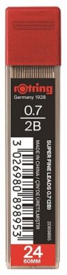 Rotring Süper Polymer Kurşun Kalem Ucu (2B) 0.7 mm  - 1