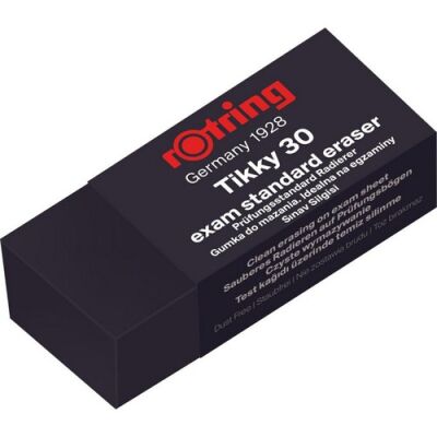 Rotring Tikky 30 Siyah Sınav Silgisi Orta Boy - 1