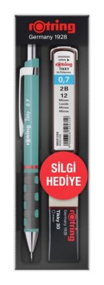 Rotring Tikky Versatil+Min+Silgi Okul Seti, Deniz Mavi 0.7 mm - 1
