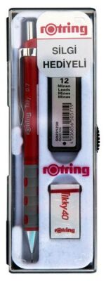 Rotring Tikky Versatil+Min+Silgi Okul Seti, Kırmızı 0.7 mm - 1