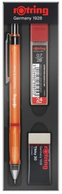 Rotring Visuclick Versatil+Min+Silgi Okul Seti, Turuncu  0.7 mm - 1