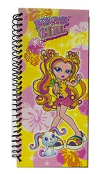 Rubble Girl 9,5x21 cm Sert Kapak Spiralli Not Defteri, 72 Yaprak M:2