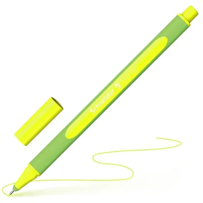 Schneider Fine Liner Kalem, Neon Sarı 0.4 mm - 1