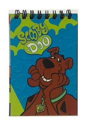 Scooby Doo A7 Karton Kapak Spiralli Cep Bloknot ,Çizgili, 40 Yaprak - 1
