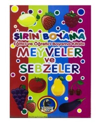 Şirin Boyama Meyveler ve Sebzeler 16 Sayfa