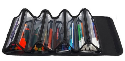 Skaer  Apex X-Case Dört Gözlü Kalem Kutusu Lacivert XC-05 - 2