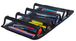 Skaer  Apex X-Case Dört Gözlü Kalem Kutusu Lacivert XC-05 - 3