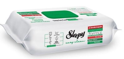 Sleepy Easy Clean Beyaz Sabun Katkılı Yüzey Temizlik Havlusu 100'lü Paket - 1