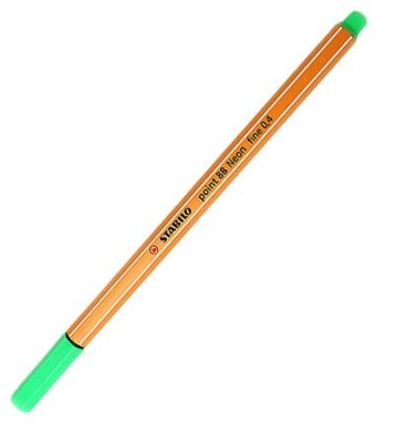 Stabilo Point 88/033 Keçe Uçlu Kalem, Floresan Yeşil 0.4 mm - 1