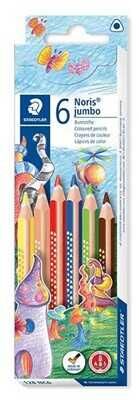 Staedtler Kuru Boya Üçgen Jumbo 6 Renk - 1