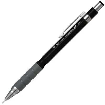 Tombow SH-300 Grip Mekanik Kurşun Kalem, Siyah 0.7 mm - 1
