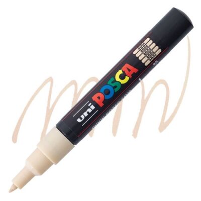 Posca PC-1M 0.7 mm Poster Markörü, Bej  - 1