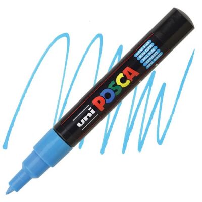 Posca PC-1M 0.7 mm Poster Markörü, Açık Mavi  - 1