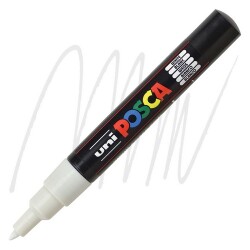 Posca PC-1M 0.7 mm Poster Markörü, Beyaz 
