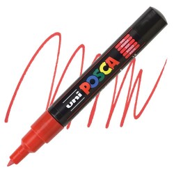 Posca PC-1M 0.7 mm Poster Markörü, Kırmızı 