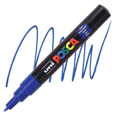 Posca PC-1M 0.7 mm Poster Markörü, Mavi  - 1