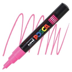 Posca PC-1M 0.7 mm Poster Markörü, Pembe 