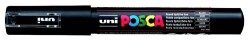 Posca PC-1M 0.7 mm Poster Markörü,, Siyah  - 2