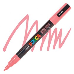 Posca PC-3M 0.9-1.3 mm Su Bazlı Boyama Markörü Mercan Pembe 