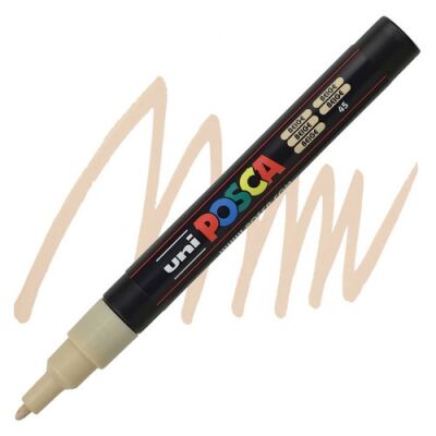 Posca PC-3M 0.9-1.3 mm Poster Markörü, Bej - 1