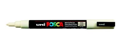 Posca PC-3M 0.9-1.3 mm Poster Markörü, Fildişi - 2