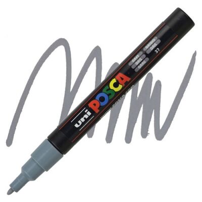 Posca PC-3M 0.9-1.3 mm Poster Markörü, Gri - 1
