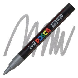 Posca PC-3M 0.9-1.3 mm Poster Markörü, Gümüş 