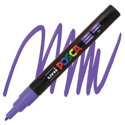 Posca PC-3M 0.9-1.3 mm Poster Markörü, Leylak - 1