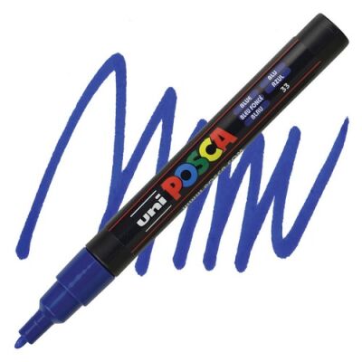 Posca PC-3M 0.9-1.3 mm Poster Markörü, Mavi - 1