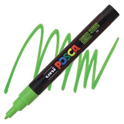 Posca PC-3M 0.9-1.3 mm Poster Markörü, Elma Yeşili - 1