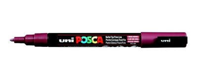 Posca PC-3M 0.9-1.3 mm Poster Markörü, Şarap Kırmızı - 2