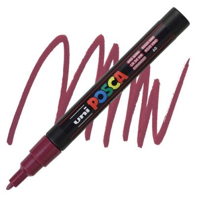Posca PC-3M 0.9-1.3 mm Poster Markörü, Şarap Kırmızı - 1