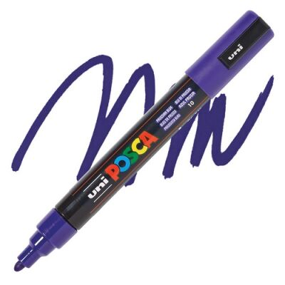 Posca PC-5M 1.8-2.5 mm Poster Markörü, Prusya Mavisi - 1
