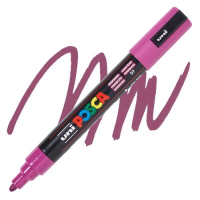Posca PC-5M 1.8-2.5 mm Poster Markörü, Ahududu - 1