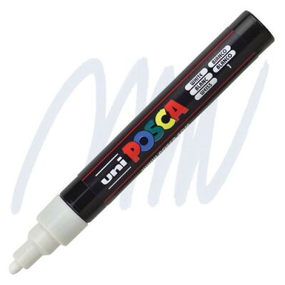 Posca PC-5M 1.8-2.5 mm Poster Markörü, Beyaz - 1