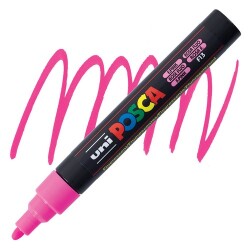 Posca PC-5M 1.8-2.5 mm Poster Markörü, Floresan Pembe 