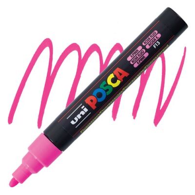 Posca PC-5M 1.8-2.5 mm Poster Markörü, Floresan Pembe - 1