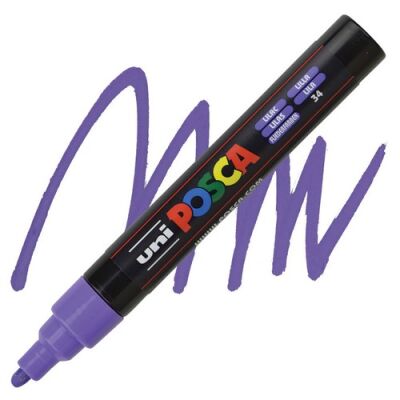 Posca PC-5M 1.8-2.5 mm Poster Markörü, Leylak - 1