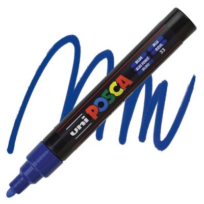Posca PC-5M 1.8-2.5 mm Poster Markörü, Mavi - 1