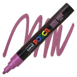 Posca PC-5M 1.8-2.5 mm Poster Markörü, Metalik Pembe