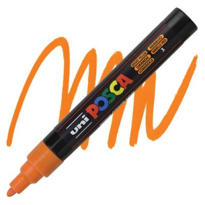 Posca PC-5M 1.8-2.5 mm Poster Markörü, Parlak Sarı - 1