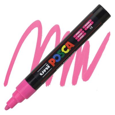 Posca PC-5M 1.8-2.5 mm Poster Markörü, Pembe - 1