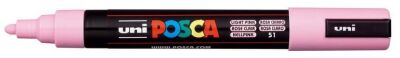 Posca PC-5M 1.8-2.5 mm Poster Markörü, Açık Pembe - 2