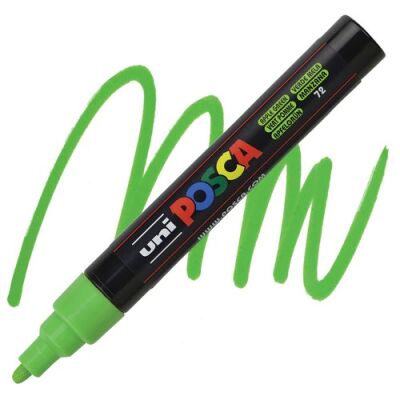 Posca PC-5M 1.8-2.5 mm Poster Markörü, Elma Yeşili - 1